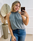 BLUSA FERNANDA CINZA