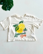 CROPPED T-SHIRT LEMON