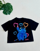 CROPPED T-SHIRT STITCH