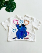 CROPPED T-SHIRT STITCH