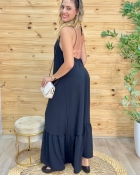 VESTIDO INGRIDY PRETO LISO